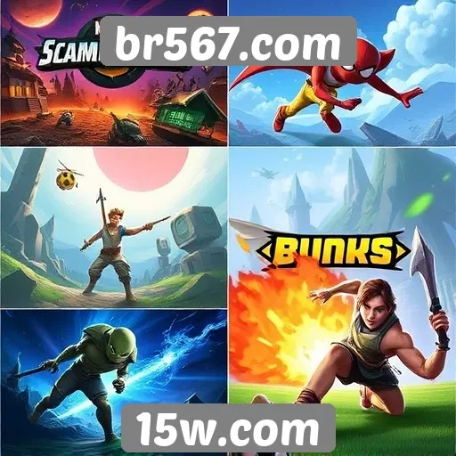 Comparativo de games populares disponíveis no br567.com